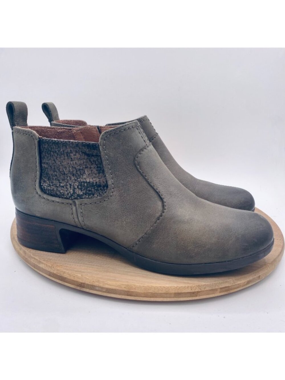 Dansko Boots Womens 8.5 39 Beige Leather Ankle Comfort Booties Lola - Picture 7 of 13